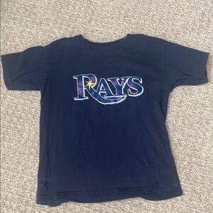 Navy Blue RAYS Logo Tee Short Sleeve